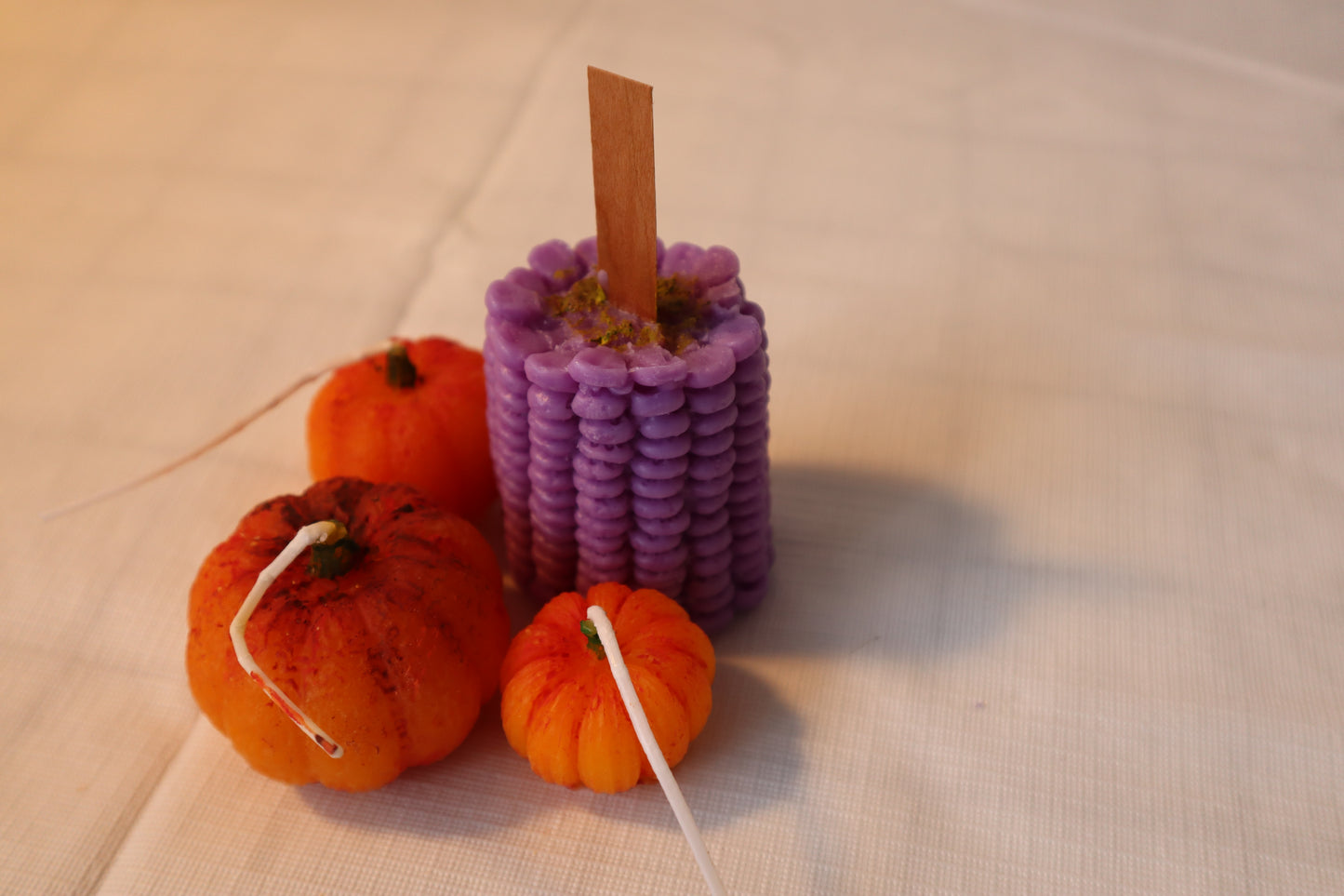 Organic 100% Beeswax Set of Candles 'Harvest Wrist'