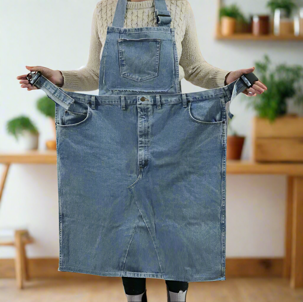 Heavy Duty Sturdy Denim Apron for Artisan