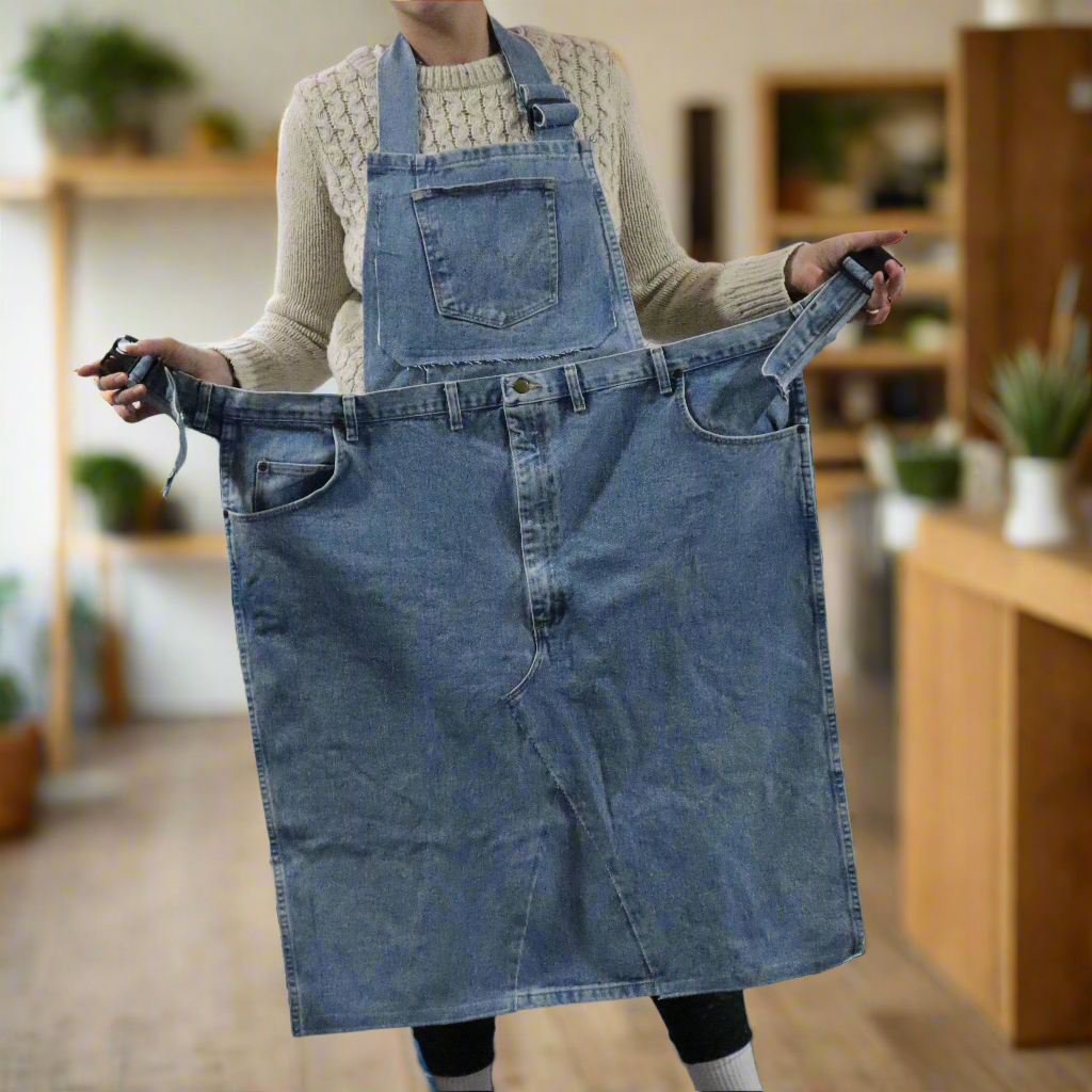 Heavy Duty Sturdy Denim Apron for Artisan