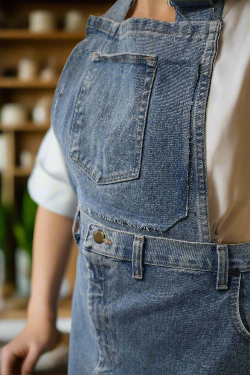 Heavy Duty Sturdy Denim Apron for Artisan