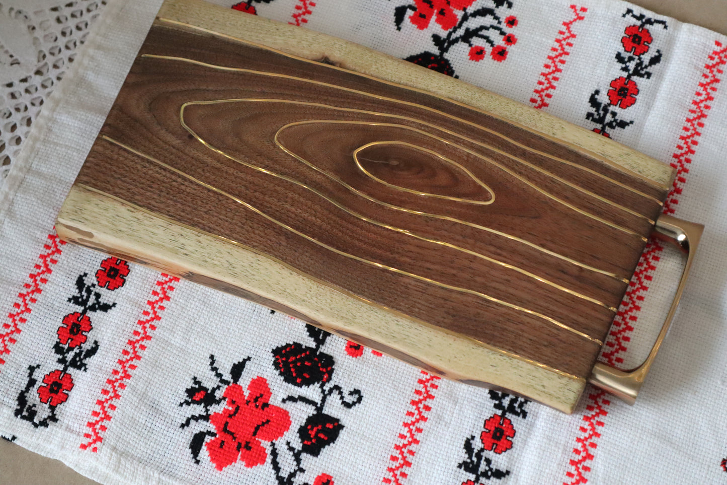 Handmade Walnut Cheese/Bites/Serve Board