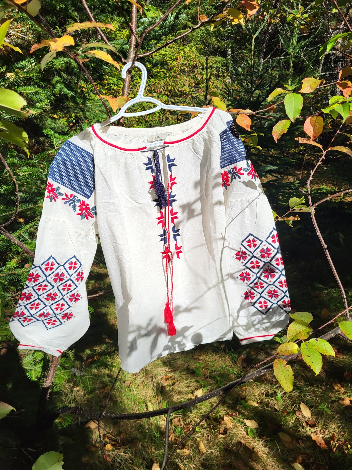 Ukrainian Style Embroidered Shirt for Women